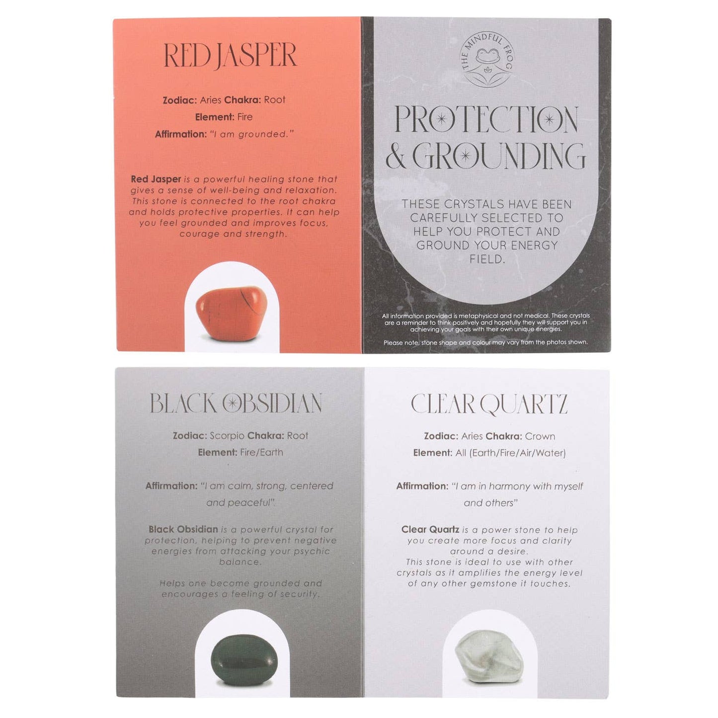 Healing Crystal Set Protection & Grounding