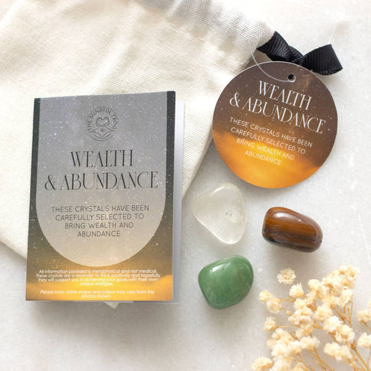 Wealth &amp; Abundance Healing Crystal Set